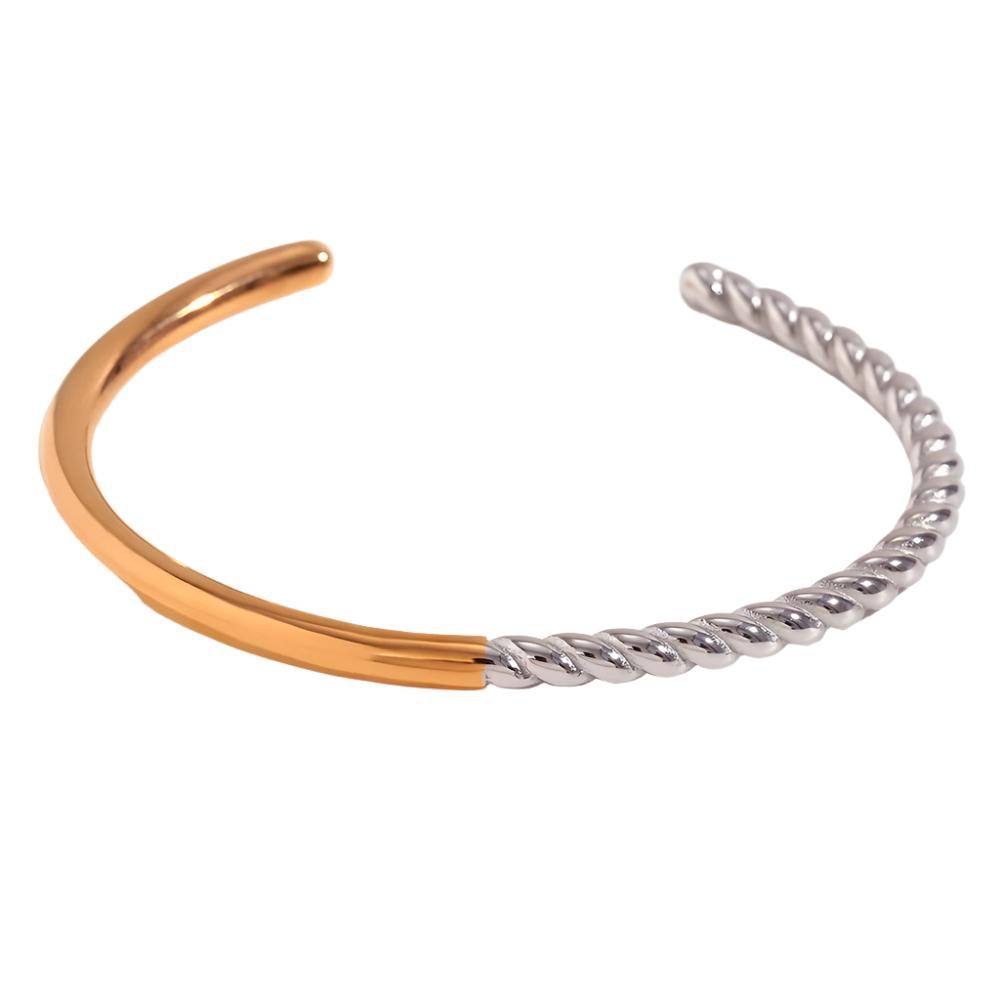 Two-Tone Gold and Silver Bracelet