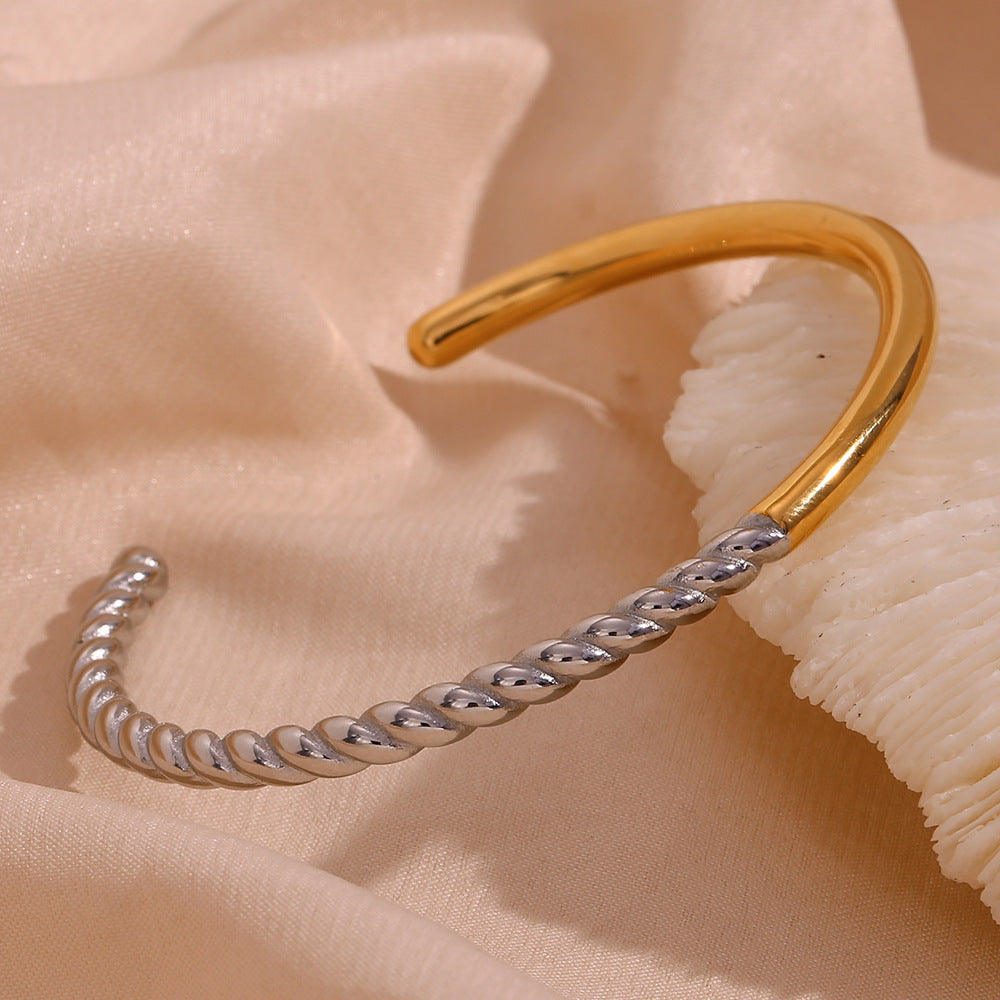 Two-Tone Gold and Silver Bracelet