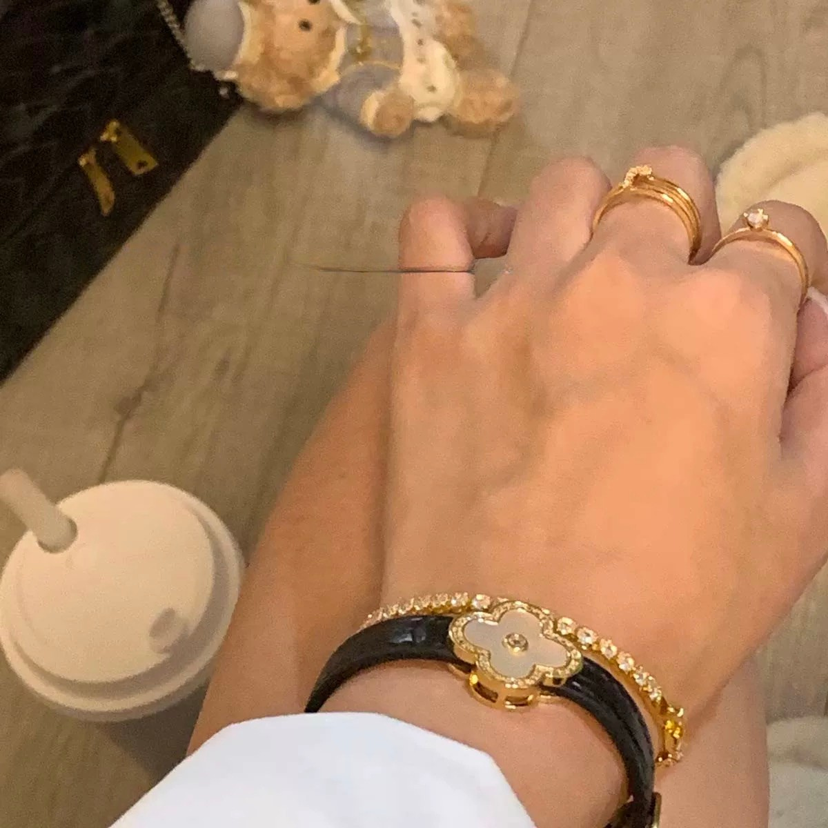 Luxurious Clover Charm Bracelet