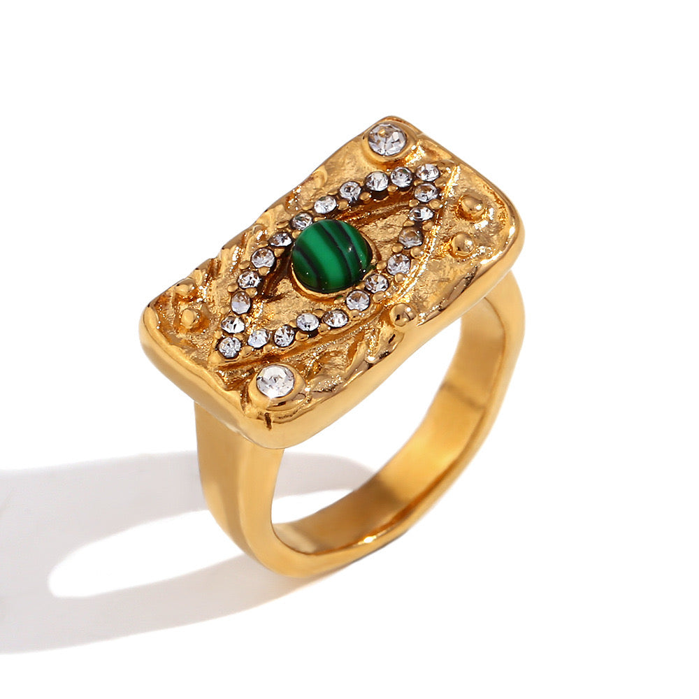 Evil Eye Gold Ring