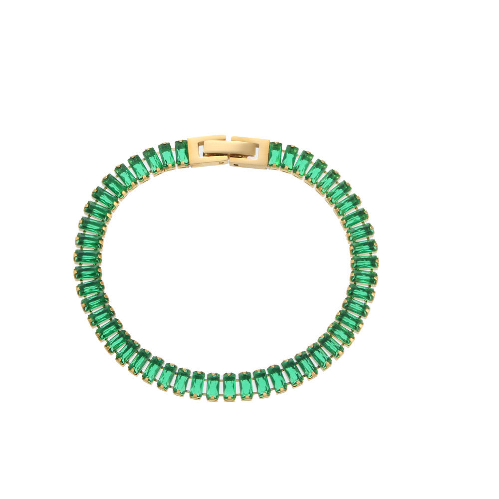 Luxe Green Emerald Bracelet