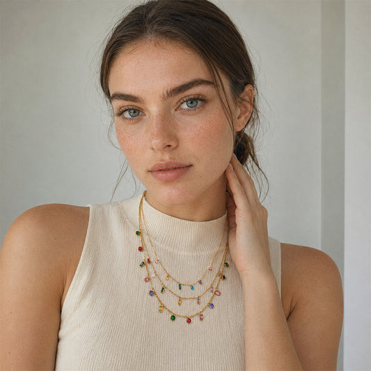 Confetti Charm Necklace