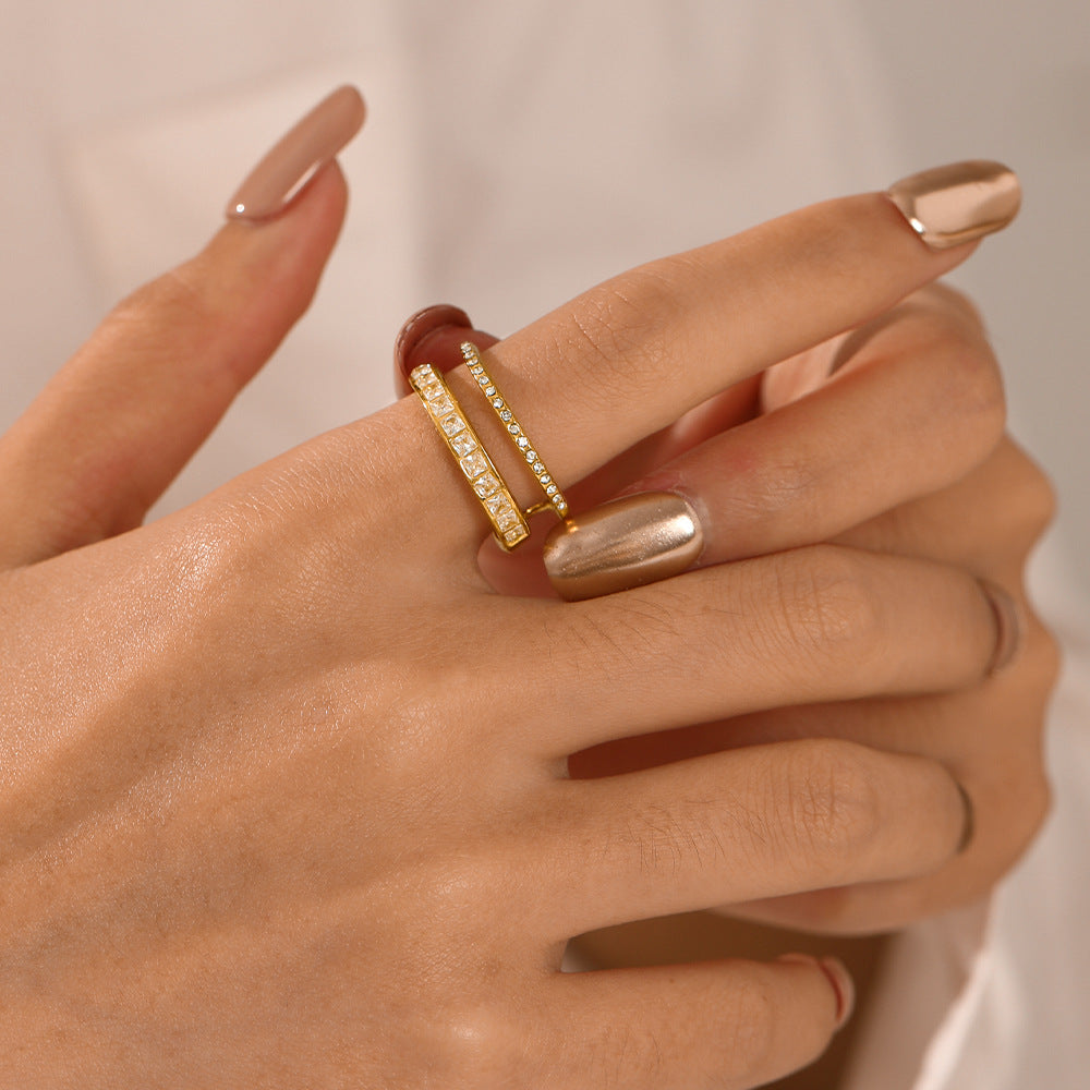 GlimmerStack Adjustable Ring