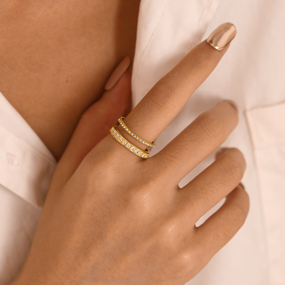 GlimmerStack Adjustable Ring