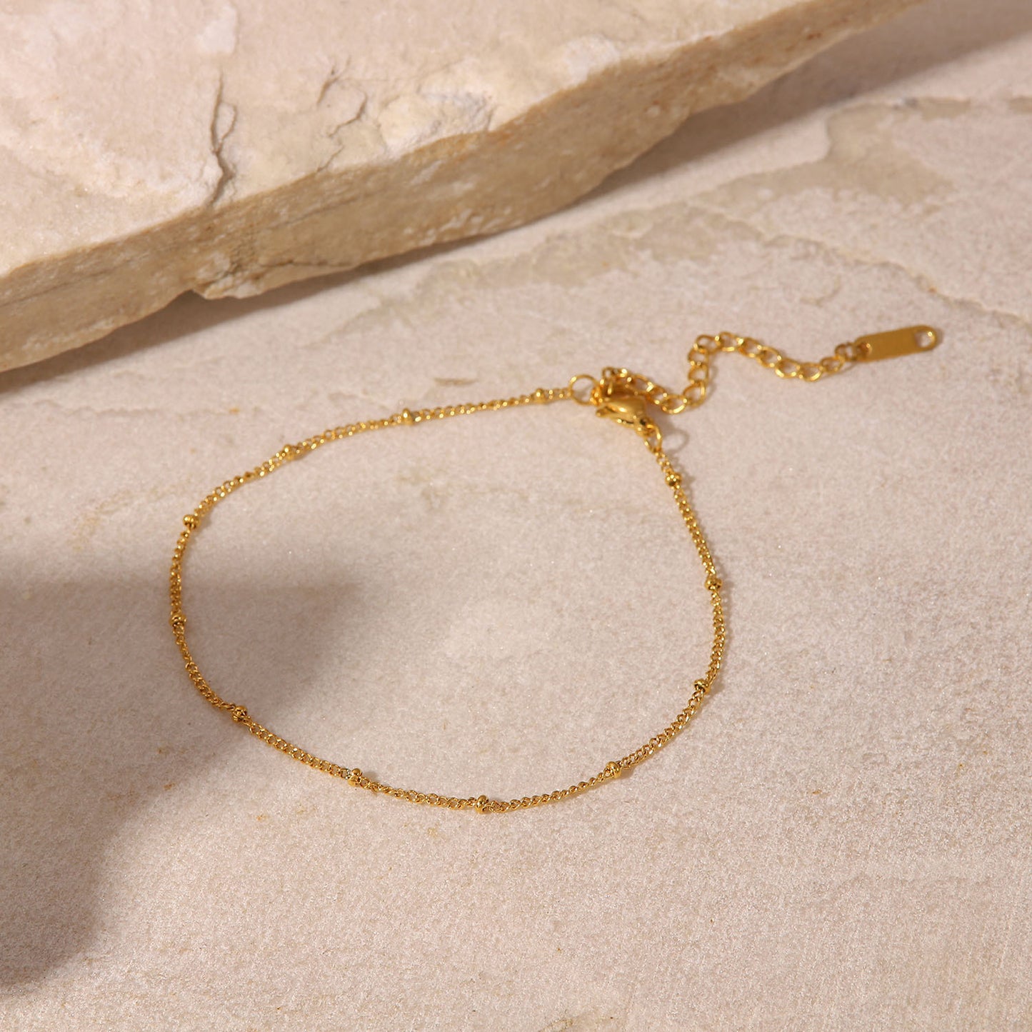Minimalist Beaded Anklet