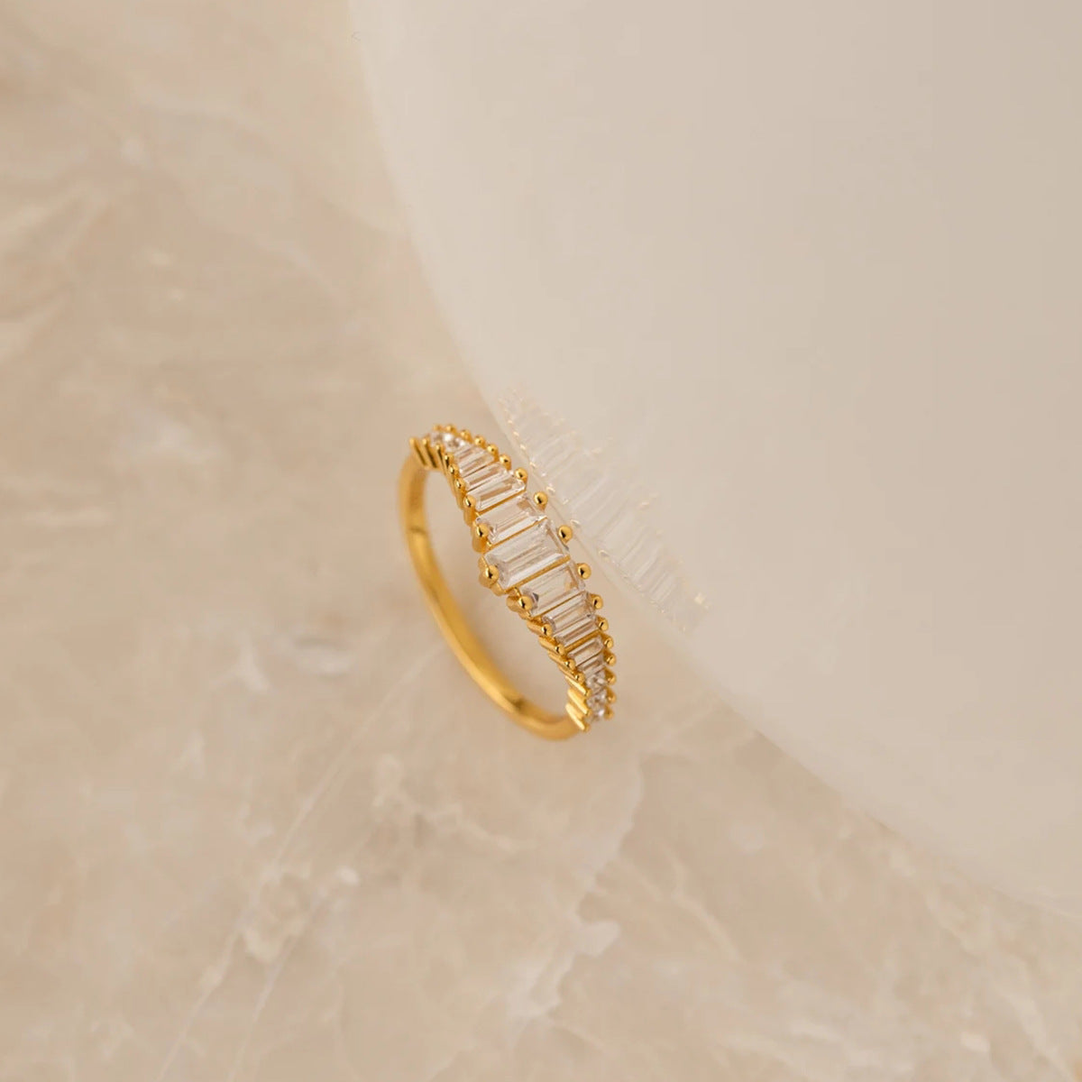 Red Reindeer Accordion Ring – 18K Gold S925 Zircon | STUD