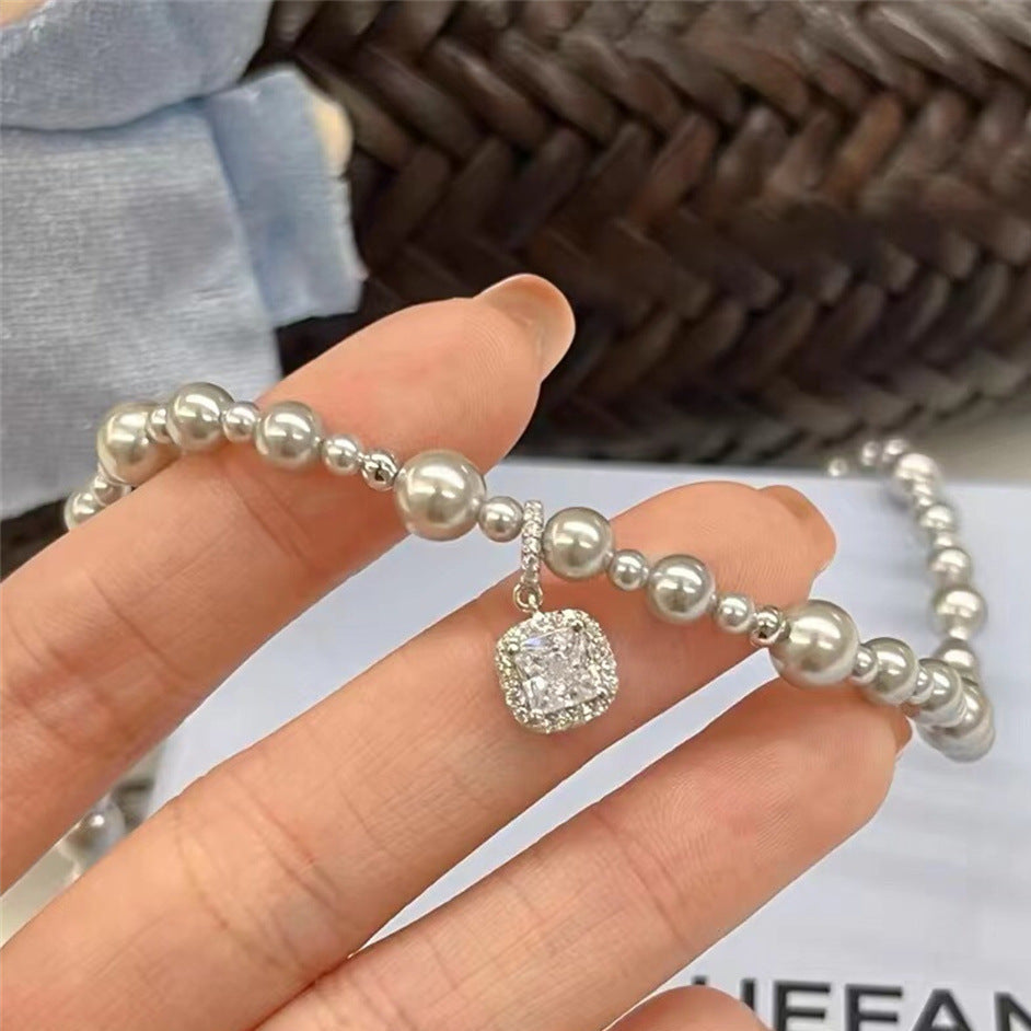 Pearl With Diamond Necklace