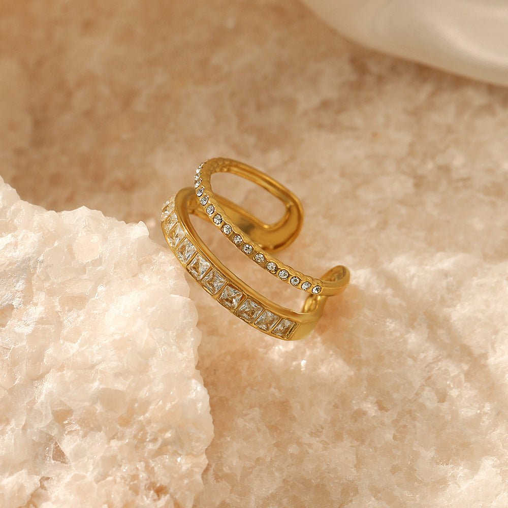 GlimmerStack Adjustable Ring