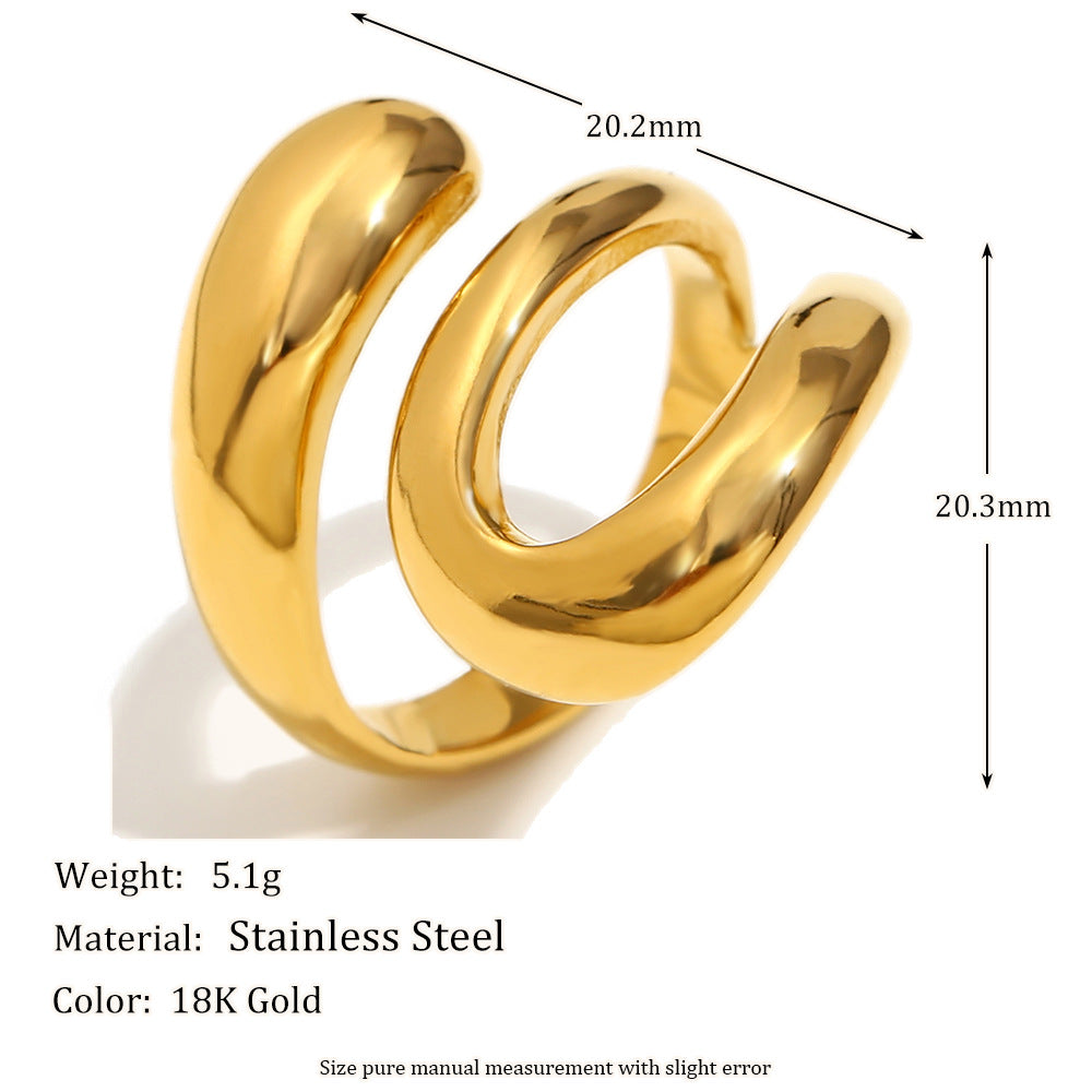 Size details of Triple-layer snake ring