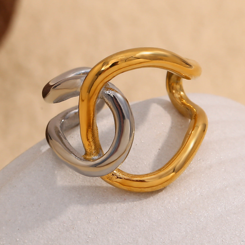 Minimalist Double-Layer Ring