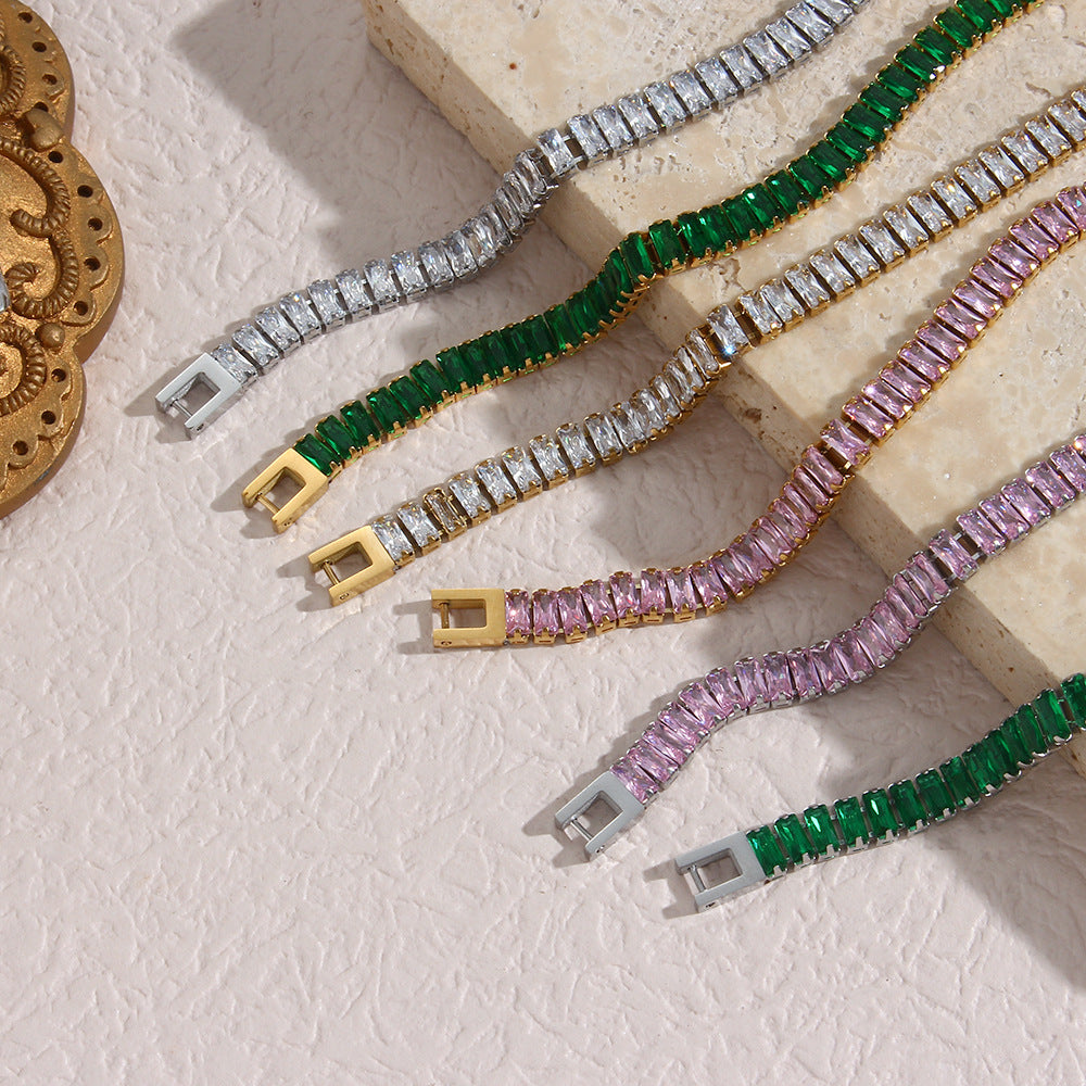 Luxe Green Emerald Bracelet
