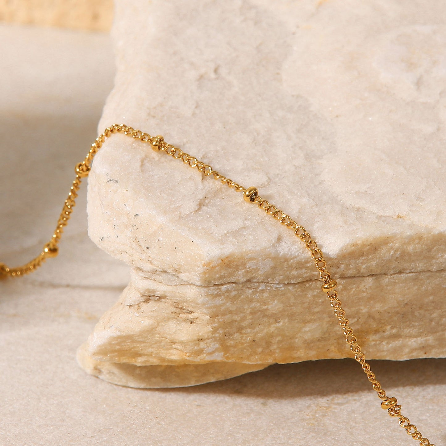 Minimalist Beaded Anklet