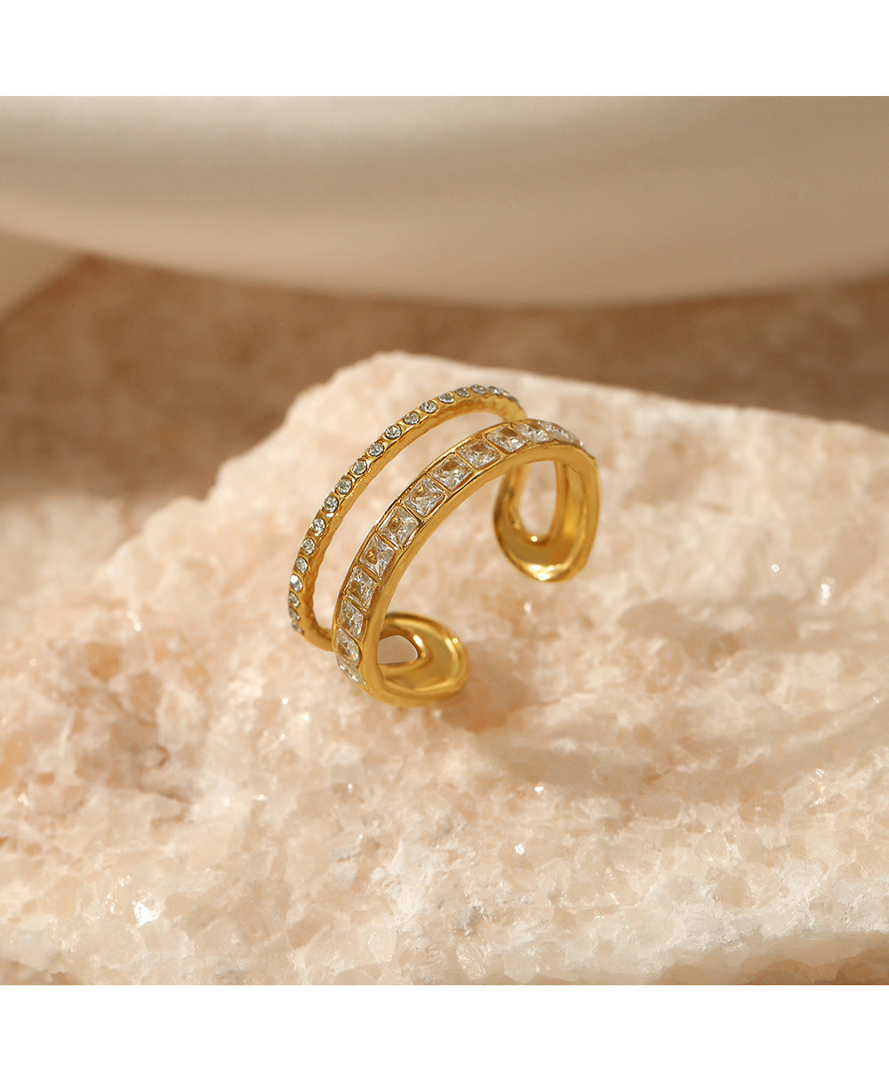 GlimmerStack Adjustable Ring