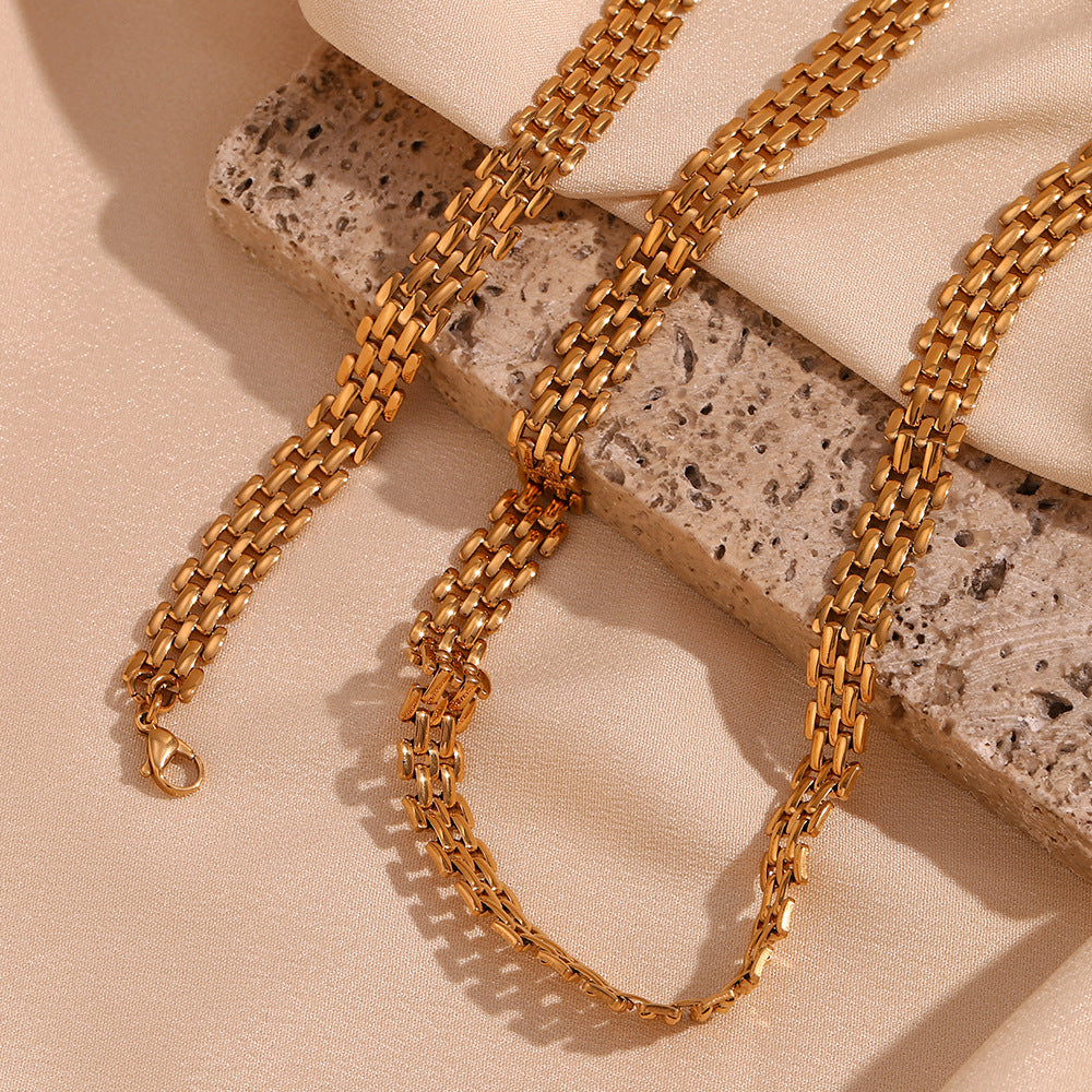 Handwoven Minimalist 18K Gold Bracelet