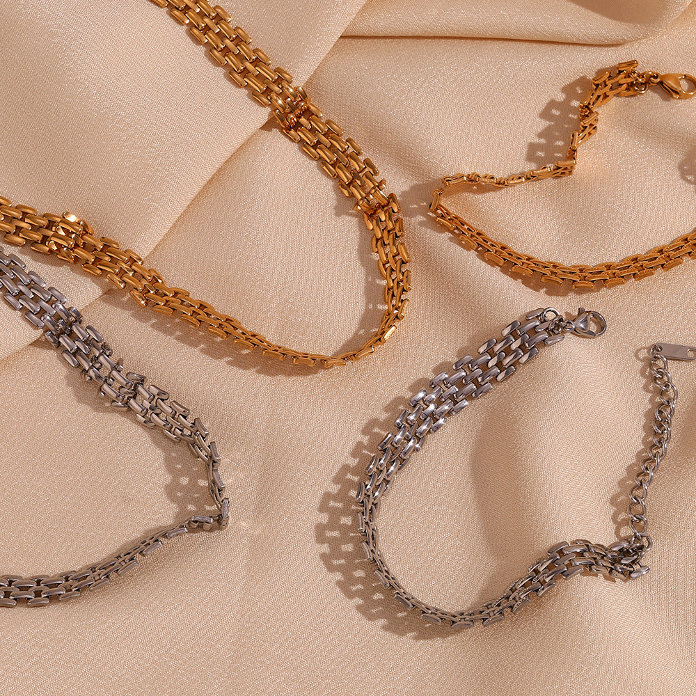 Handwoven Minimalist 18K Gold Bracelet