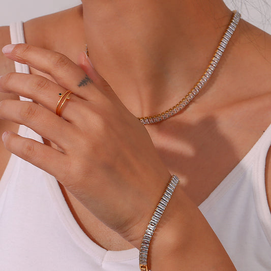 Luxe Clear Emerald Bracelet