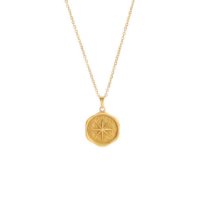 Antique North Star 18K Gold Plated Necklace