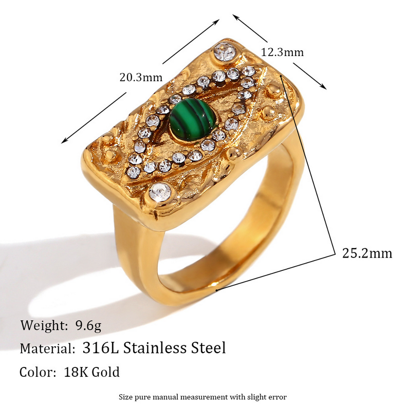 Evil Eye Gold Ring