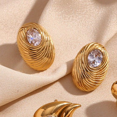 Vintage Bird's Nest 18K Gold Earrings