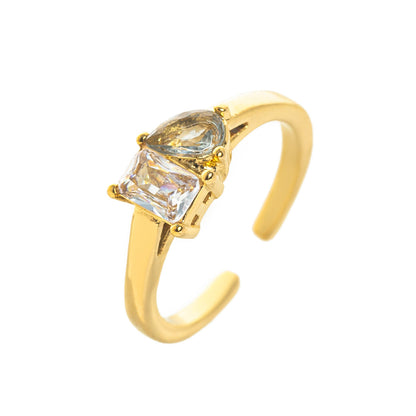 Birthstone Ring – 18K Gold Mix Zircon Band | STUD