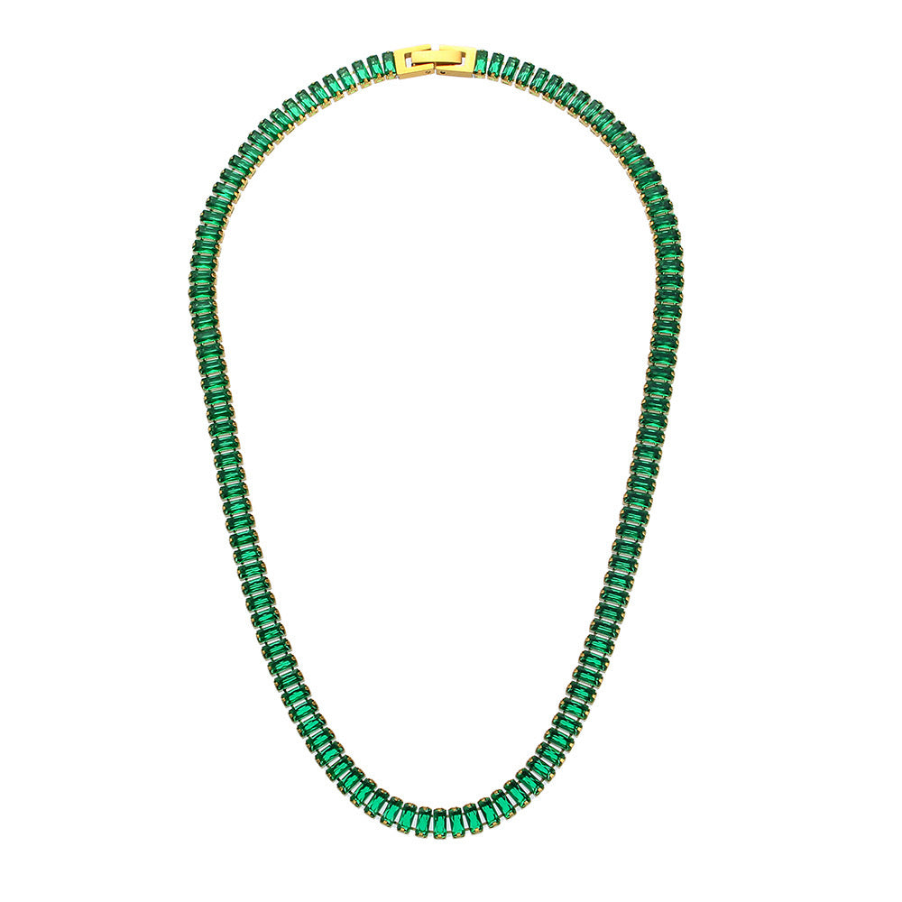 Luxe Green Emerald Necklace