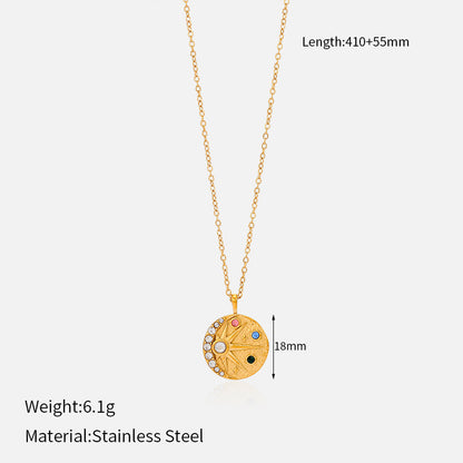 Celestial Compass Necklace for daily wear
