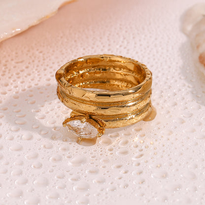 Multi-Layer Marquise Ring