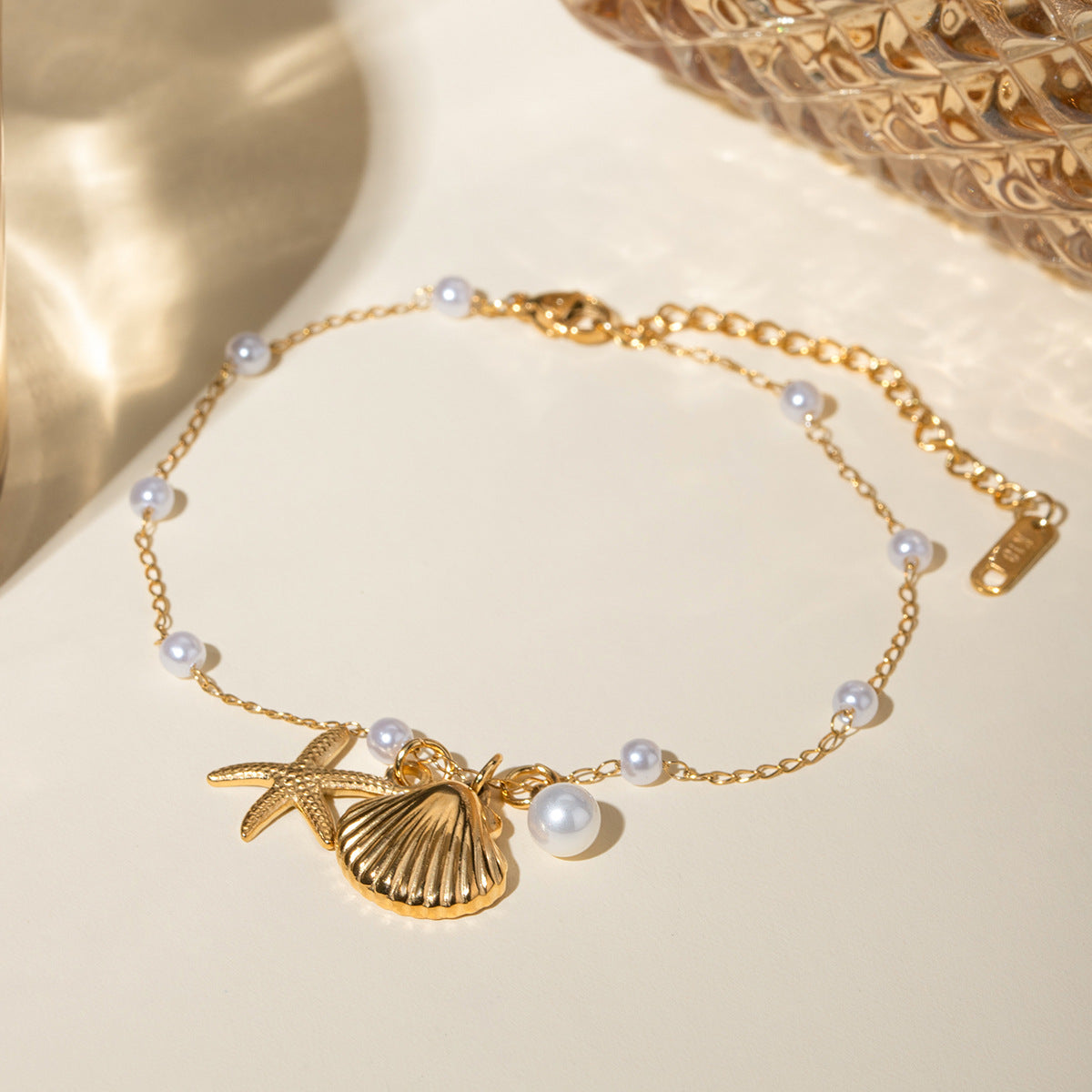 Pearl & Shell Anklet