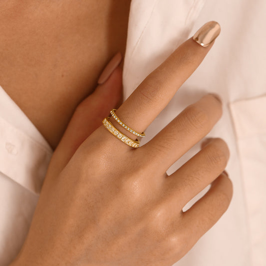 GlimmerStack Adjustable Ring