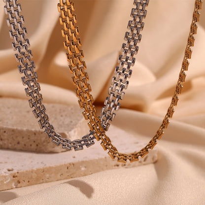 Handwoven Silver Necklace