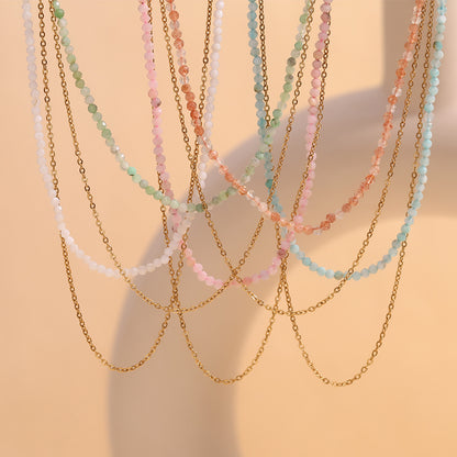 Amazonite Double Layer Necklace by STUD