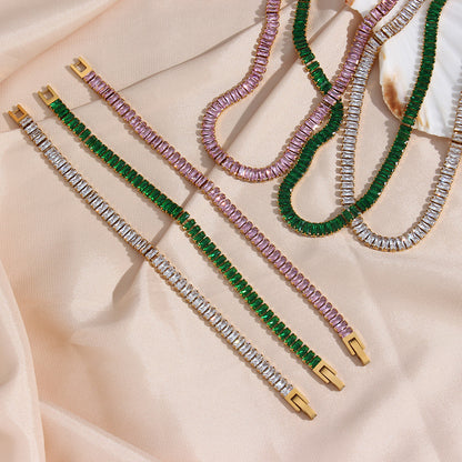 Luxe Clear Emerald Bracelet