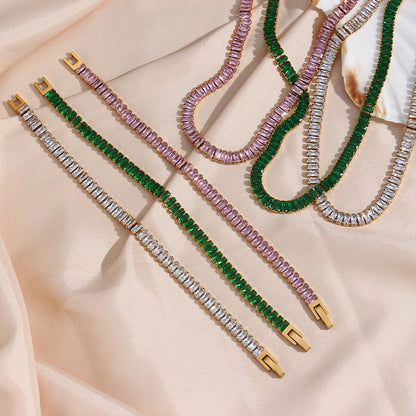 Luxe Green Emerald Bracelet