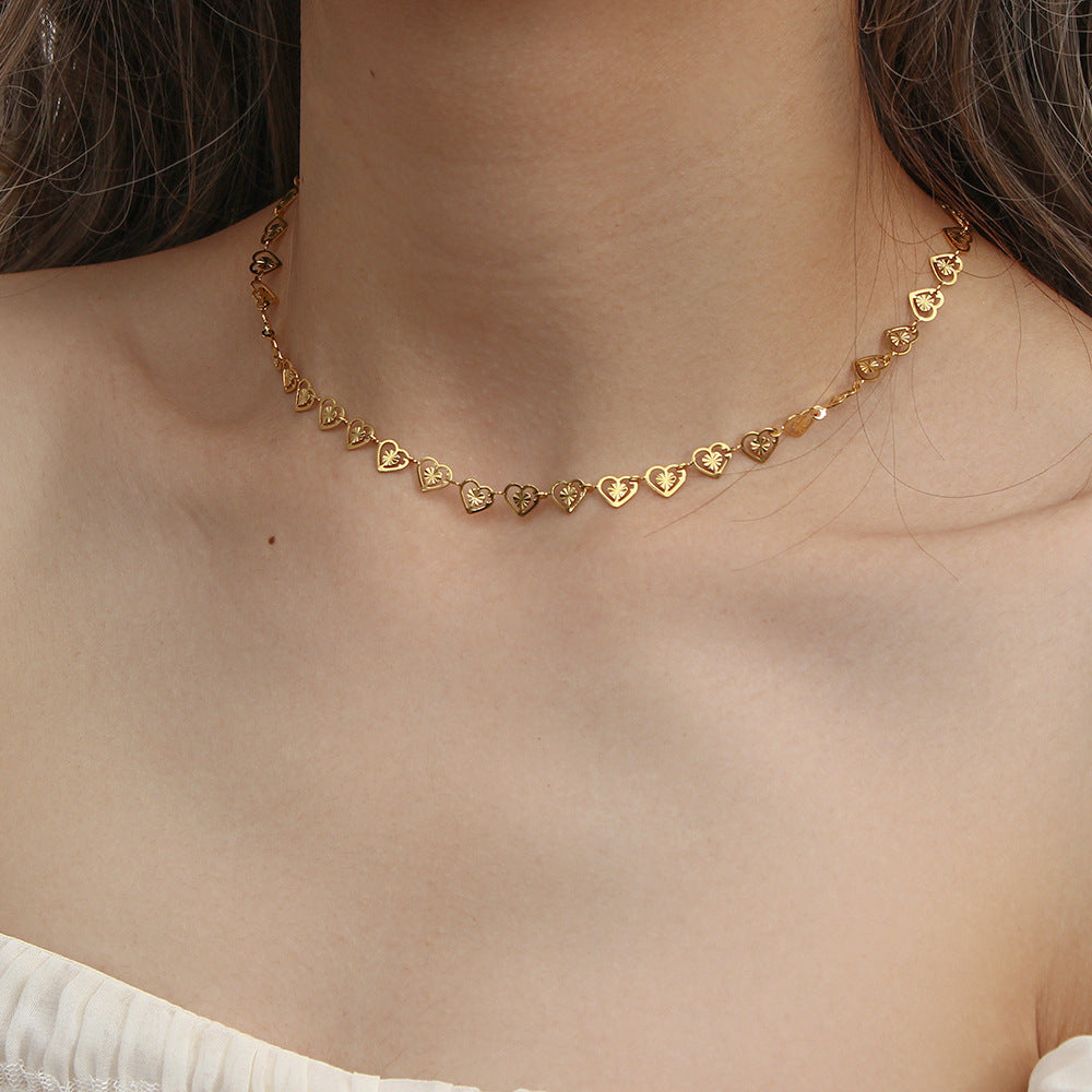 Elegant Gold Heart Necklace