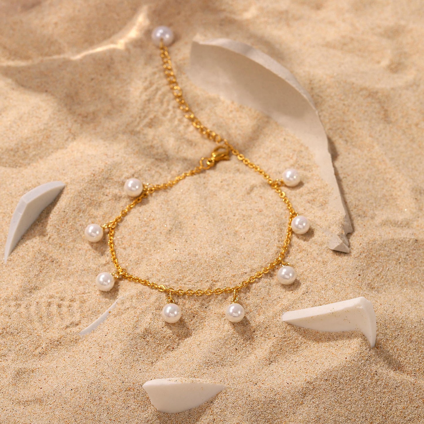 Bead & Tassel Anklet