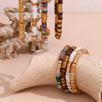 Mixed Stone Gold Necklace