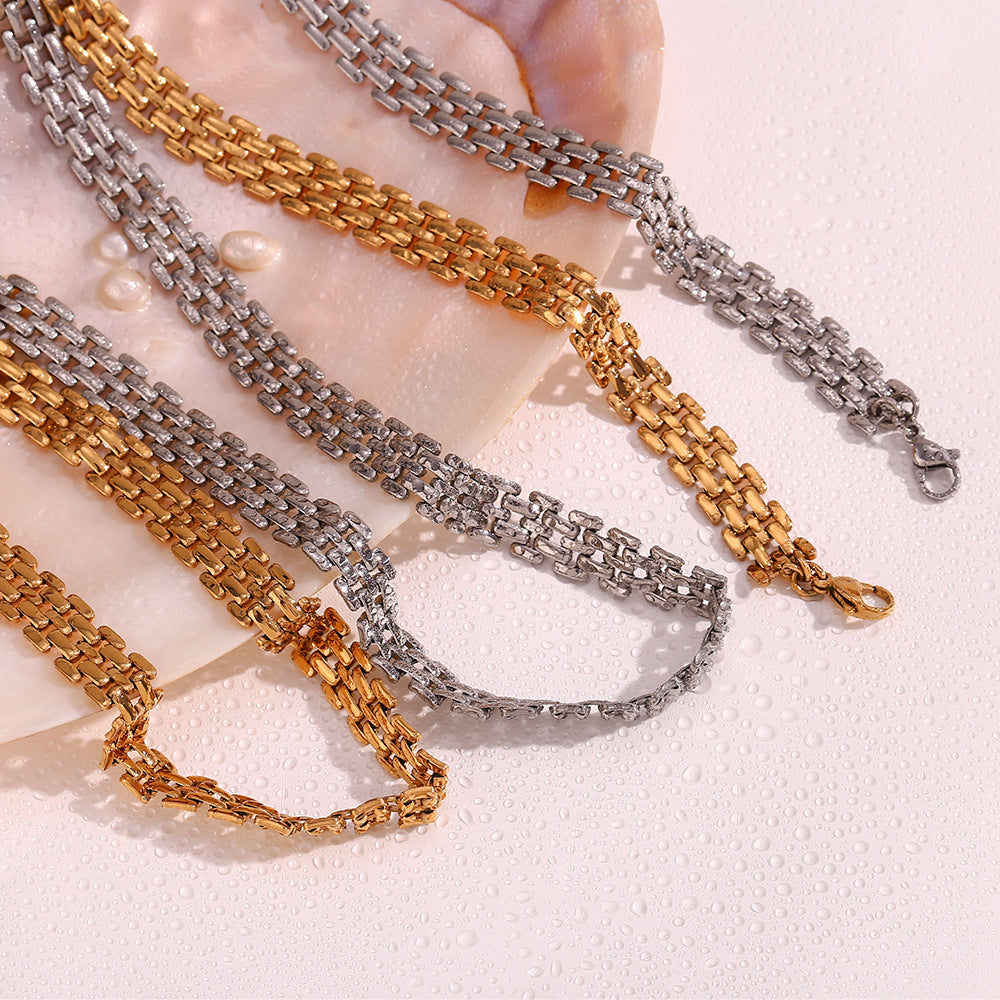 Handwoven Minimalist 18K Gold Plated Necklace