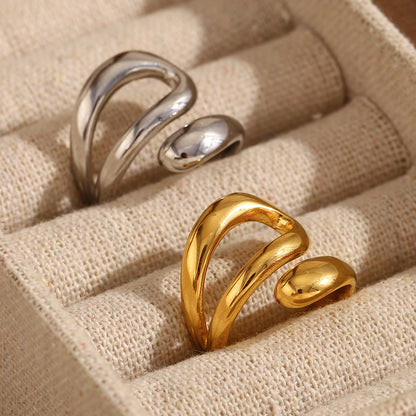 Triple Layer Snake Silver Ring