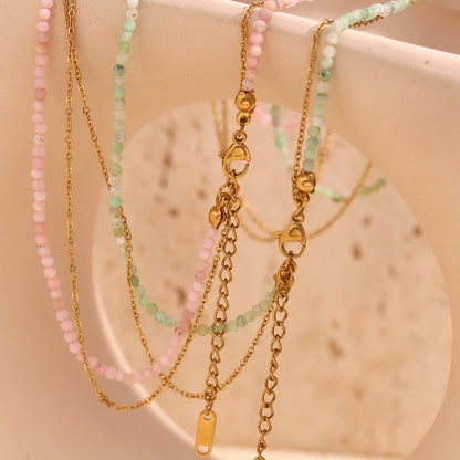 Off white stone pendant necklace variant