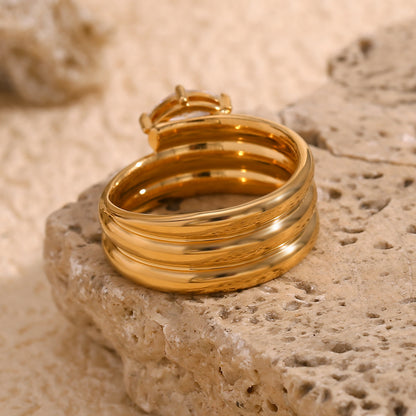 Multi-Layer Marquise Ring