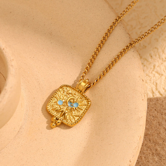 Celestial Star and Sun Jewelry Necklace