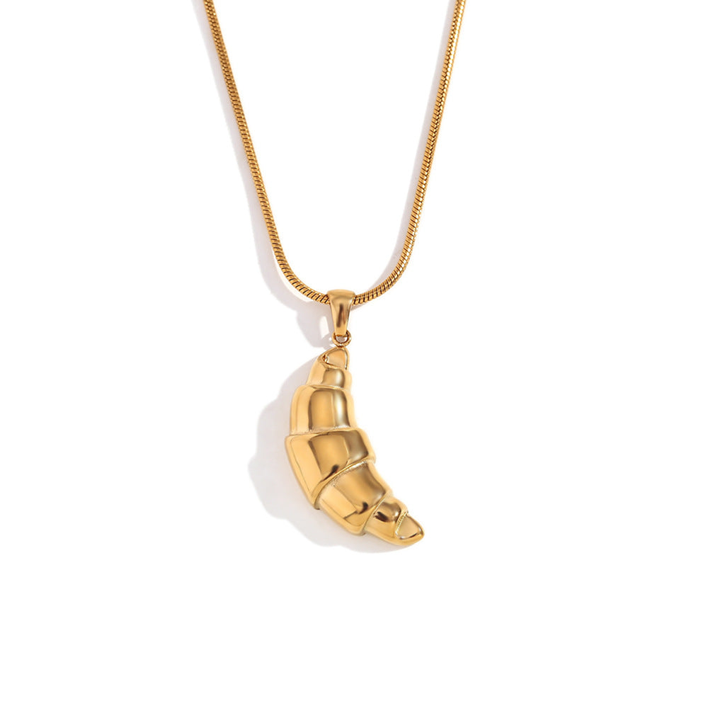 Croissant  Snake Chain Necklace