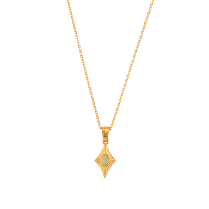 Elegant Cat Eye Stone Necklace