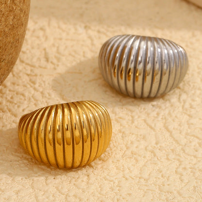 Chunky Silver Dome Ring