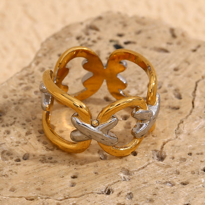 Two-Tone Circle Ring