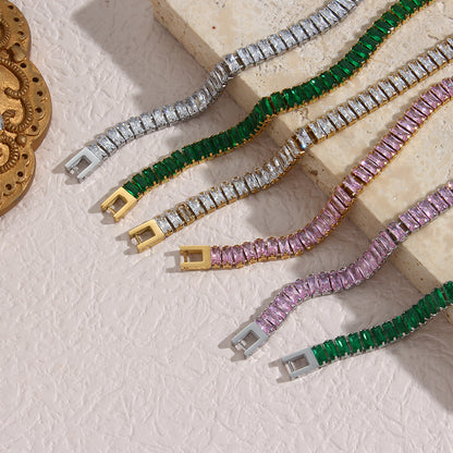 Luxe Clear Emerald Bracelet