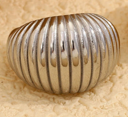 Chunky Gold Dome Ring