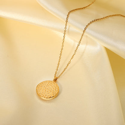 Multicolor zircon compass necklace detail