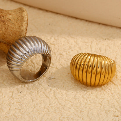 Chunky Gold Dome Ring
