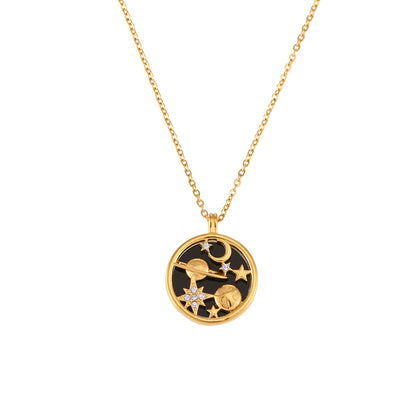 Gold necklace product view